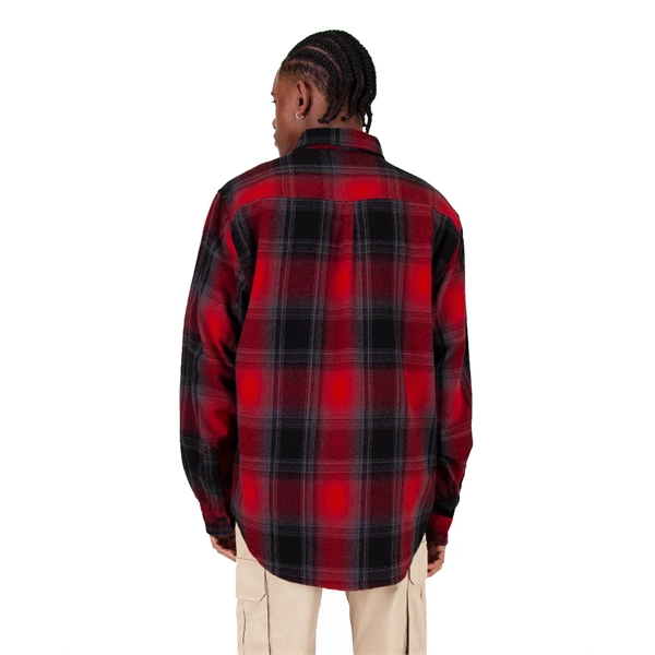 Shaka Wear Men's Plaid Flannel Overshirt - Shaka Wear Men's Plaid Flannel Overshirt - Image 10 of 14