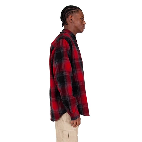 Shaka Wear Men's Plaid Flannel Overshirt - Shaka Wear Men's Plaid Flannel Overshirt - Image 11 of 14