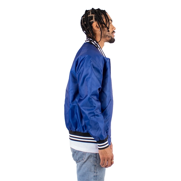 Shaka Wear Men's Varsity Bomber Jacket - Shaka Wear Men's Varsity Bomber Jacket - Image 3 of 11