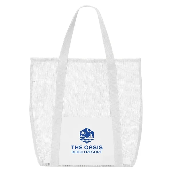 Belle Mare Beach Mesh Tote Bag - Belle Mare Beach Mesh Tote Bag - Image 3 of 18