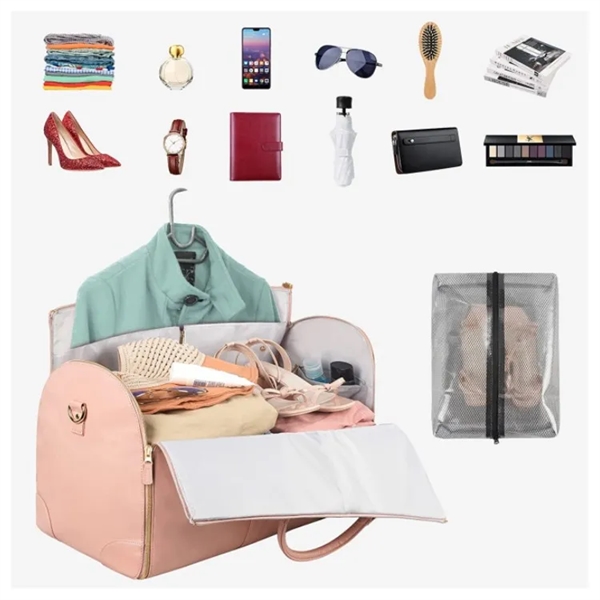 Leather Carry On Garment Bag - Leather Carry On Garment Bag - Image 1 of 6