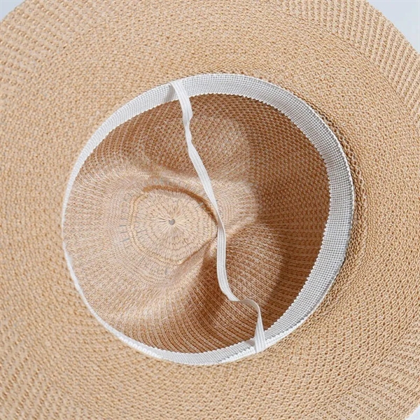 Lifeguard Sun Protective Wide Brim Panama Beach Straw Hat - Lifeguard Sun Protective Wide Brim Panama Beach Straw Hat - Image 6 of 6