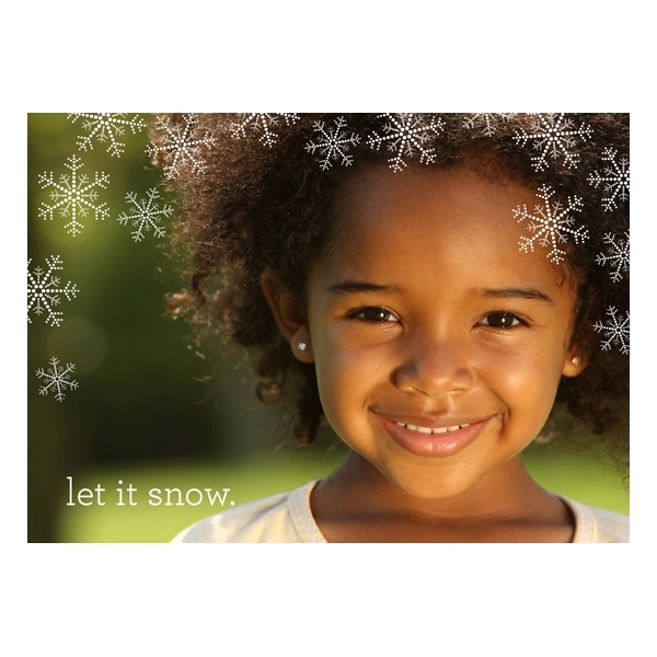 Sprinkling Retro Snow Horizontal Photo Card - Sprinkling Retro Snow Horizontal Photo Card - Image 0 of 0