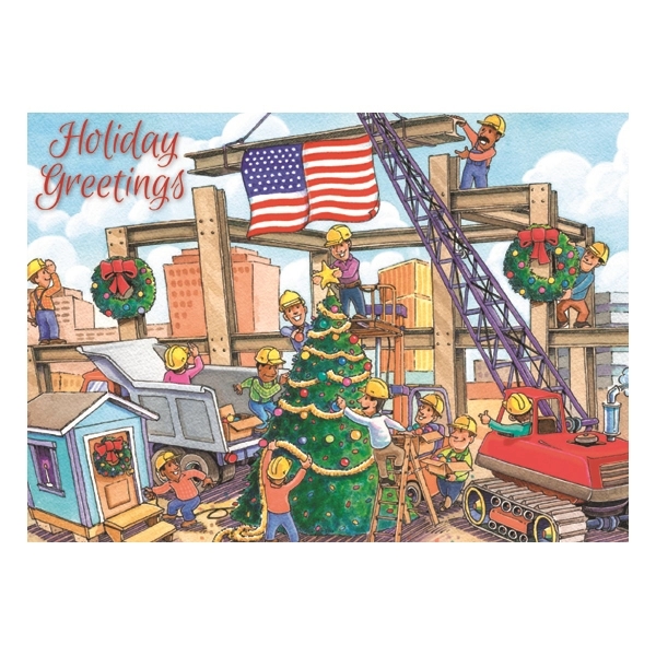Christmas Crane Humorous Holiday Greeting Card - Christmas Crane Humorous Holiday Greeting Card - Image 0 of 0