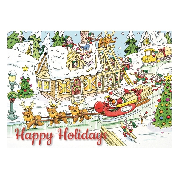 Holiday Builders Humorous Greeting Card - Holiday Builders Humorous Greeting Card - Image 0 of 0