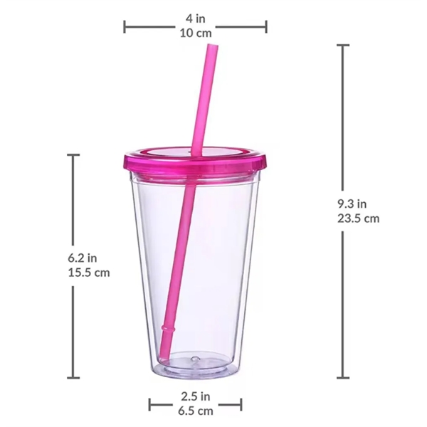 16oz Double-Walled Drinking Cup - 16oz Double-Walled Drinking Cup - Image 1 of 10