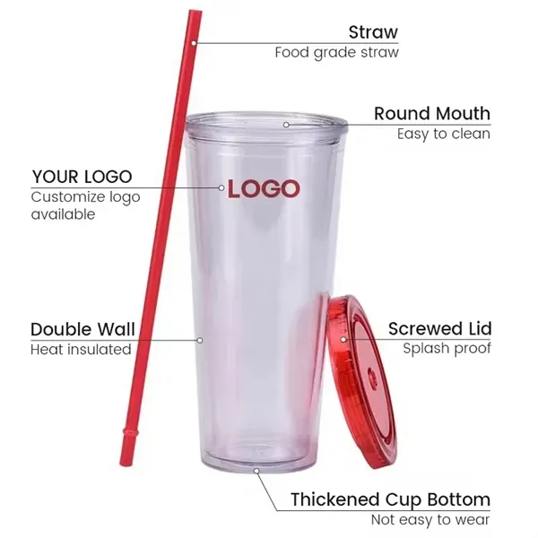 16oz Double-Walled Drinking Cup - 16oz Double-Walled Drinking Cup - Image 3 of 10