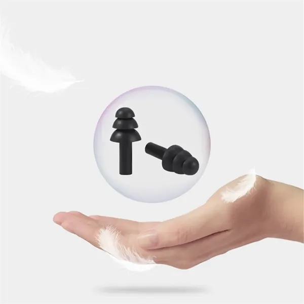 Soft Silicone Reusable Sleeping Noise Cancelling Earplugs - Soft Silicone Reusable Sleeping Noise Cancelling Earplugs - Image 2 of 3