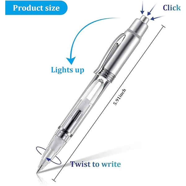 2-in-1 Lighted Tip LED Penlight Ballpoint Light-Up Pen - 2-in-1 Lighted Tip LED Penlight Ballpoint Light-Up Pen - Image 1 of 4