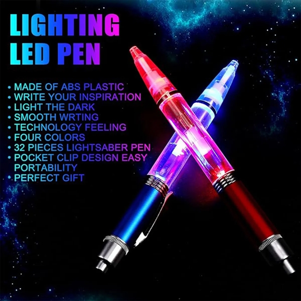 2-in-1 Lighted Tip LED Penlight Ballpoint Light-Up Pen - 2-in-1 Lighted Tip LED Penlight Ballpoint Light-Up Pen - Image 2 of 4