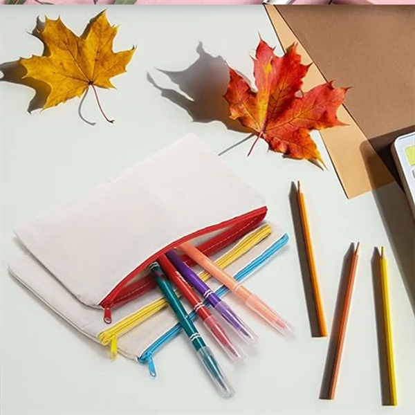 Blank DIY Craft Multipurpose Pencil Case Makeup Bag - Blank DIY Craft Multipurpose Pencil Case Makeup Bag - Image 3 of 4