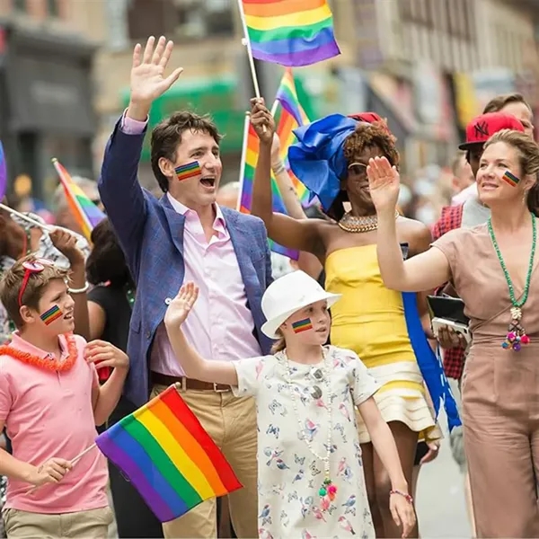Celebration Party Marches Gay Pride Day Rainbow Face Paint - Celebration Party Marches Gay Pride Day Rainbow Face Paint - Image 3 of 4