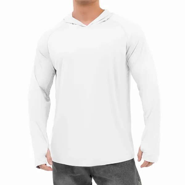 Men's Sun Protection Hoodie Shirt - Men's Sun Protection Hoodie Shirt - Image 1 of 6