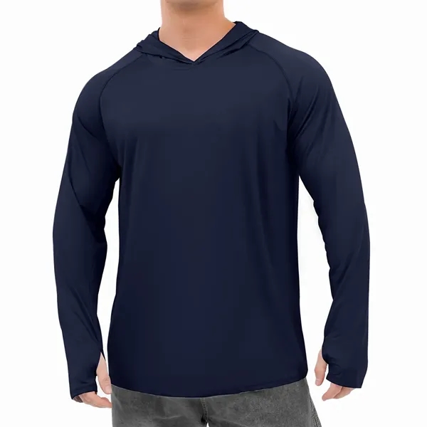 Men's Sun Protection Hoodie Shirt - Men's Sun Protection Hoodie Shirt - Image 2 of 6