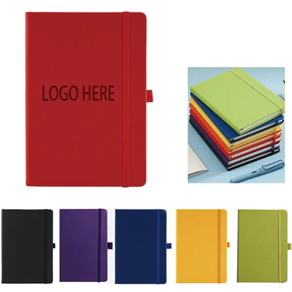 Hardcover A5 Notebook Journal With Pen Loop For Work - Hardcover A5 Notebook Journal With Pen Loop For Work - Image 0 of 1