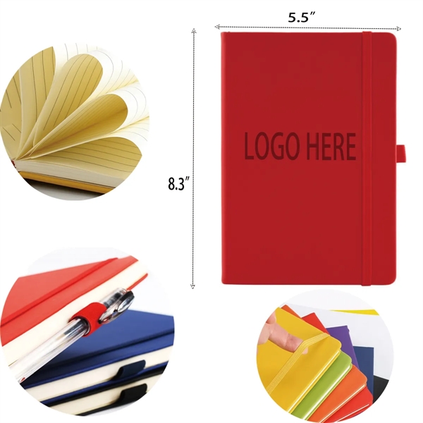 Hardcover A5 Notebook Journal With Pen Loop For Work - Hardcover A5 Notebook Journal With Pen Loop For Work - Image 1 of 1