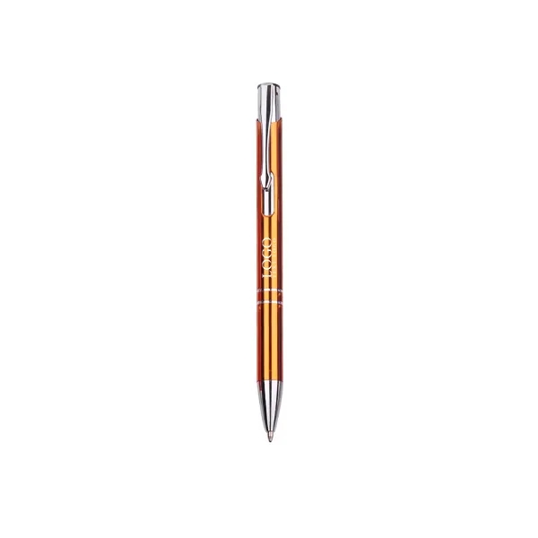 Retractable Metal Ballpoint Pen with Black Ink - Retractable Metal Ballpoint Pen with Black Ink - Image 6 of 10