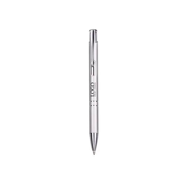 Retractable Metal Ballpoint Pen with Black Ink - Retractable Metal Ballpoint Pen with Black Ink - Image 9 of 10