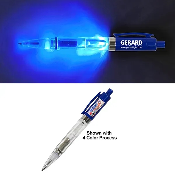 Vicente Light Up Pen with BLUE Color LED - Vicente Light Up Pen with BLUE Color LED - Image 0 of 3