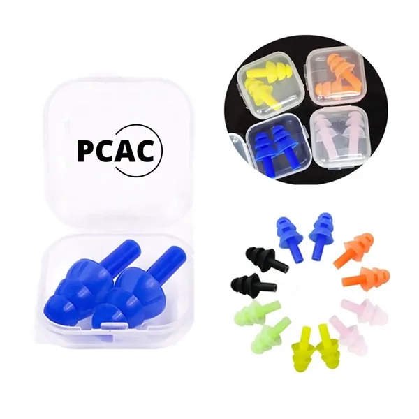 Reusable Soft Silicone Ear Plugs - Reusable Soft Silicone Ear Plugs - Image 1 of 3