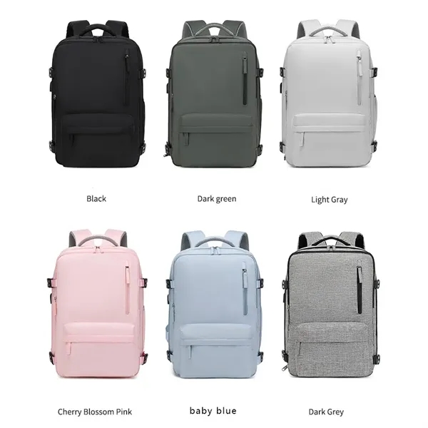 Custom Sports Travel Laptop Backpack - Custom Sports Travel Laptop Backpack - Image 1 of 2