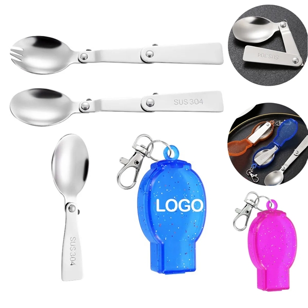 Stainless Steel Folding Spoon With Box Tableware - Stainless Steel Folding Spoon With Box Tableware - Image 0 of 6
