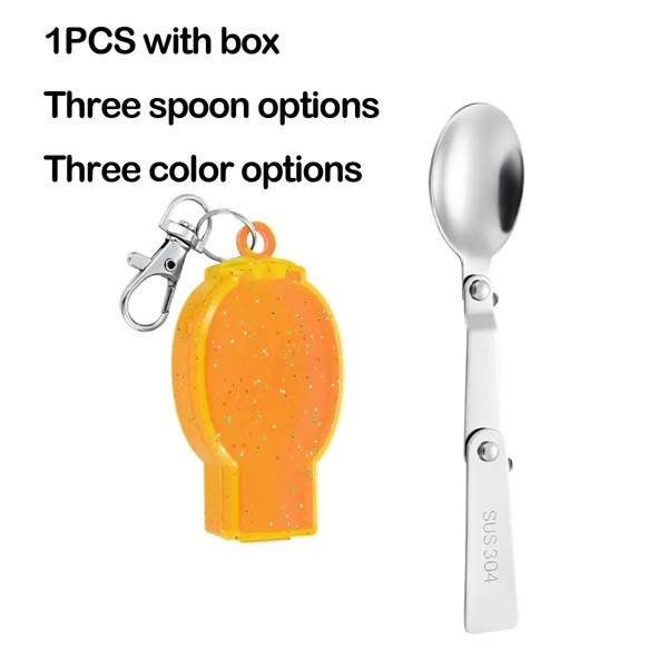 Stainless Steel Folding Spoon With Box Tableware - Stainless Steel Folding Spoon With Box Tableware - Image 2 of 6