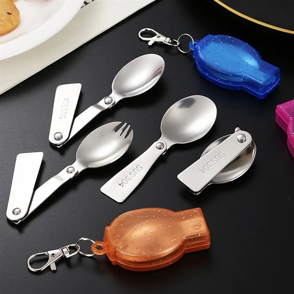 Stainless Steel Folding Spoon With Box Tableware - Stainless Steel Folding Spoon With Box Tableware - Image 3 of 6