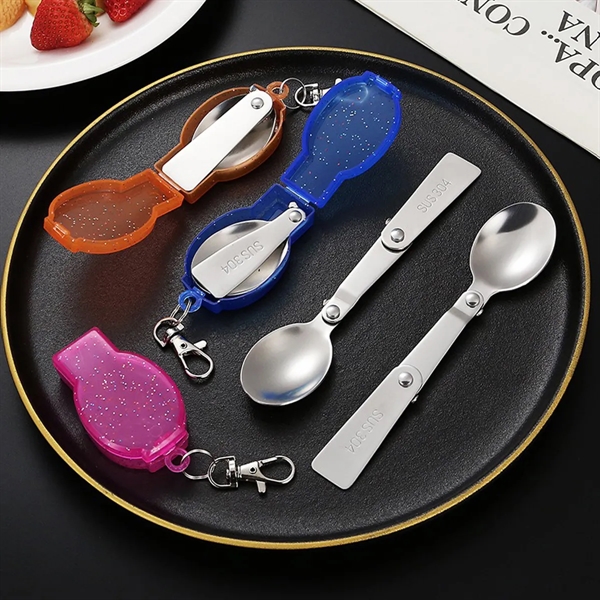 Stainless Steel Folding Spoon With Box Tableware - Stainless Steel Folding Spoon With Box Tableware - Image 5 of 6