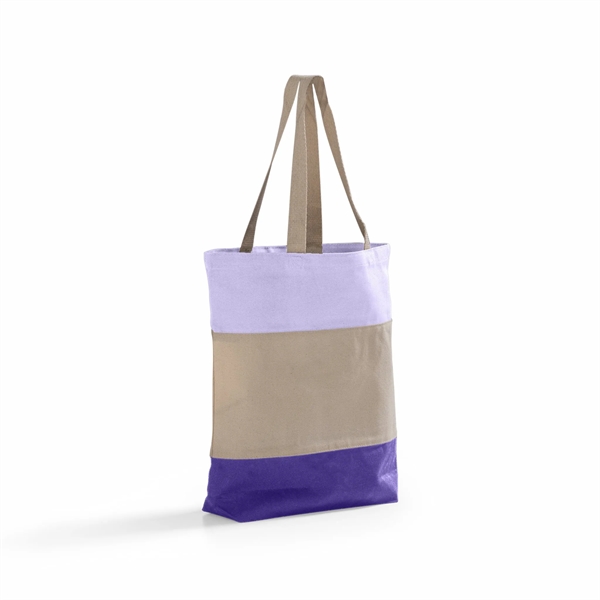 Tri-Color Canvas Tote Bag - Tri-Color Canvas Tote Bag - Image 3 of 17