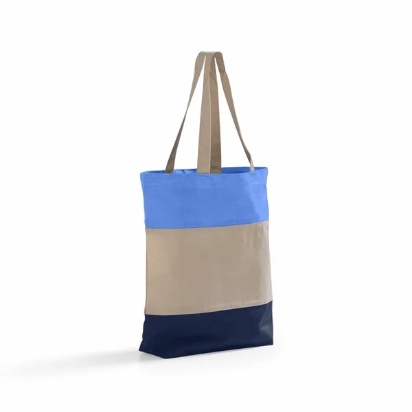 Tri-Color Canvas Tote Bag - Tri-Color Canvas Tote Bag - Image 5 of 17