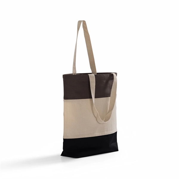 Tri-Color Canvas Tote Bag - Tri-Color Canvas Tote Bag - Image 15 of 17