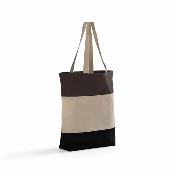 Tri-Color Canvas Tote Bag - Tri-Color Canvas Tote Bag - Image 16 of 17