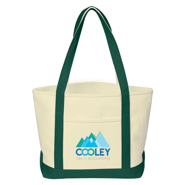 Full Color Cotton Canvas Tote Bag - Full Color Cotton Canvas Tote Bag - Image 1 of 6