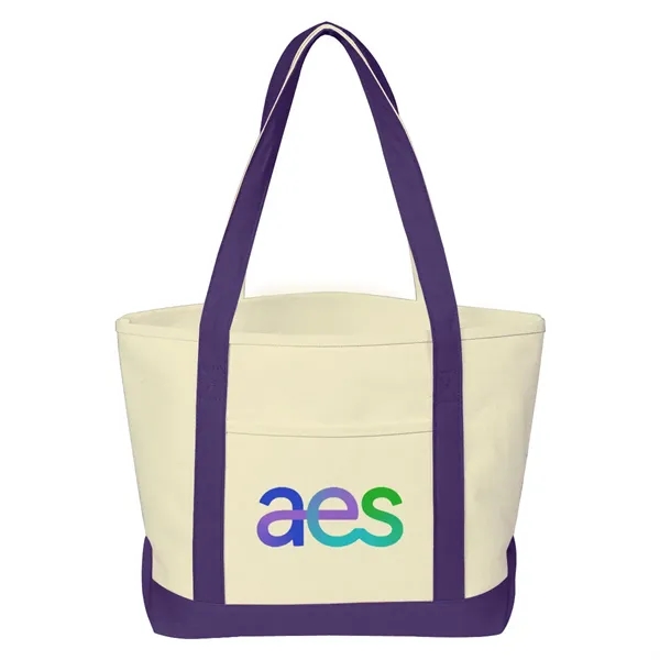 Full Color Medium Cotton Canvas Tote Bag - Full Color Medium Cotton Canvas Tote Bag - Image 3 of 5