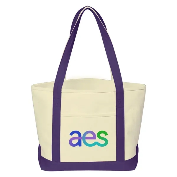 Full Color Cotton Canvas Tote Bag - Full Color Cotton Canvas Tote Bag - Image 5 of 6