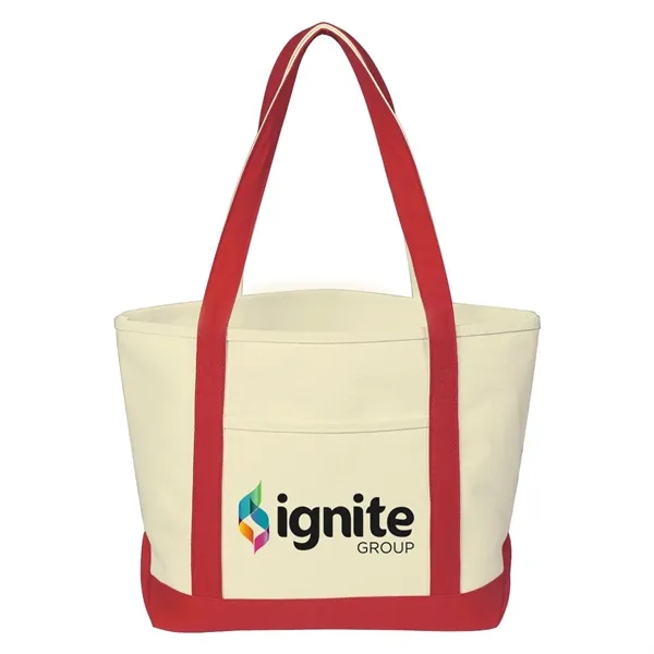 Full Color Cotton Canvas Tote Bag - Full Color Cotton Canvas Tote Bag - Image 6 of 6