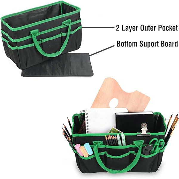 Craft and Art Organizer Tote Bag 600D Nylon Fabric Caddy - Craft and Art Organizer Tote Bag 600D Nylon Fabric Caddy - Image 2 of 4