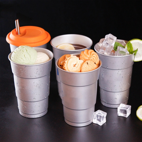 Aluminum 16OZ Recyclable Cup - Aluminum 16OZ Recyclable Cup - Image 2 of 3