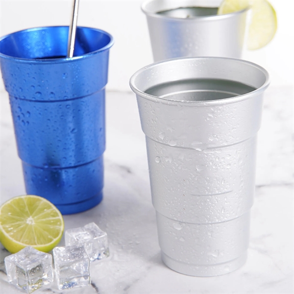 Aluminum 16OZ Recyclable Cup - Aluminum 16OZ Recyclable Cup - Image 3 of 3