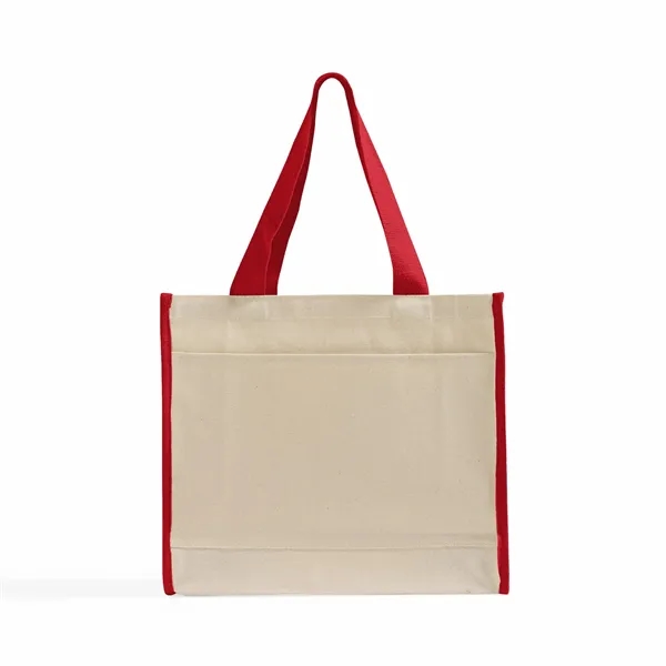 Color-Trim Canvas Tote Bag - Color-Trim Canvas Tote Bag - Image 4 of 16