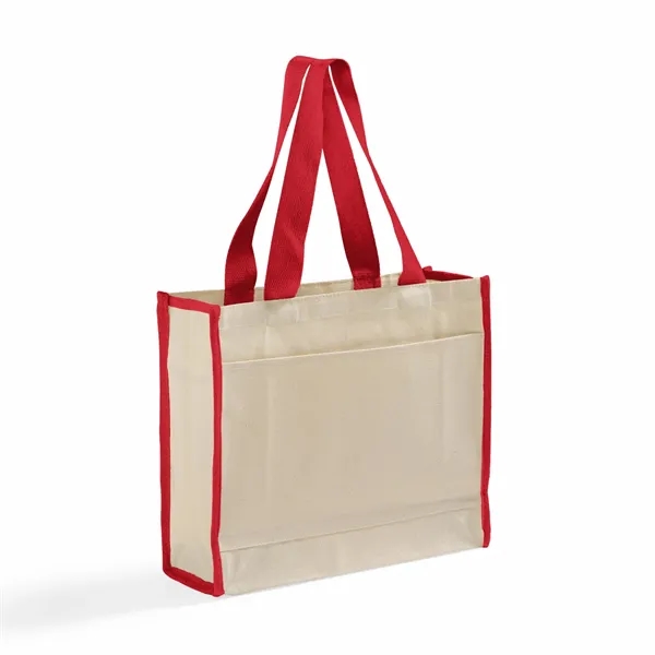 Color-Trim Canvas Tote Bag - Color-Trim Canvas Tote Bag - Image 5 of 16