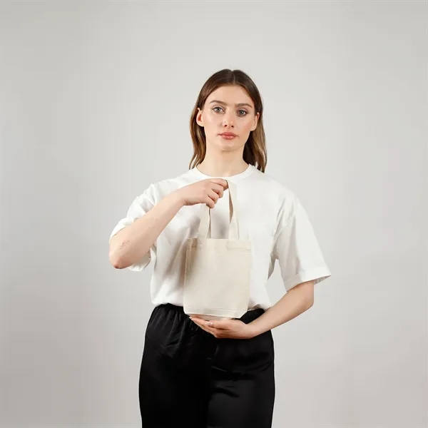 Mini 8" Canvas Tote Bag - Mini 8" Canvas Tote Bag - Image 10 of 11