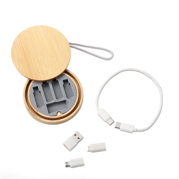 Bamboo 4-In-1 Charging Cable - Bamboo 4-In-1 Charging Cable - Image 1 of 2