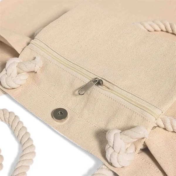 Rope Handle Beach Tote Bag - Rope Handle Beach Tote Bag - Image 2 of 11