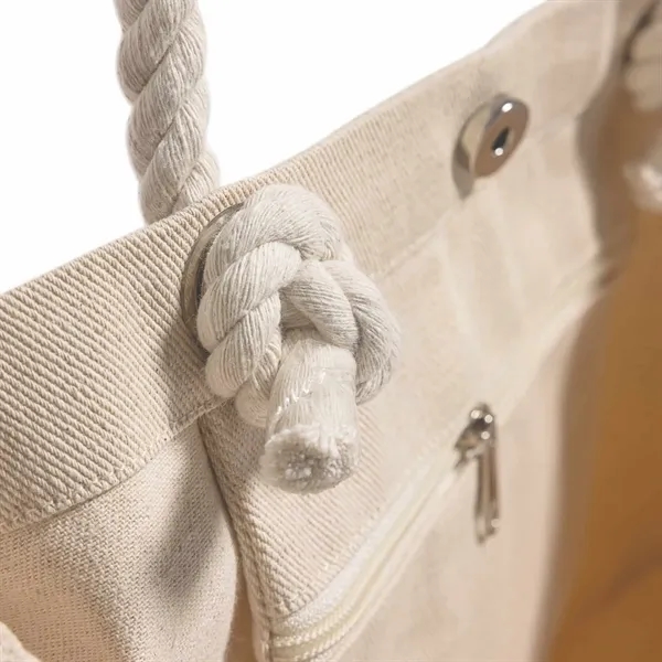 Rope Handle Beach Tote Bag - Rope Handle Beach Tote Bag - Image 3 of 11