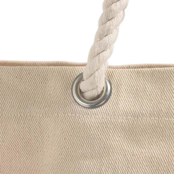 Rope Handle Beach Tote Bag - Rope Handle Beach Tote Bag - Image 6 of 11