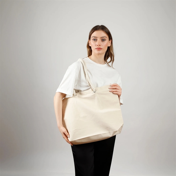 Rope Handle Beach Tote Bag - Rope Handle Beach Tote Bag - Image 10 of 11