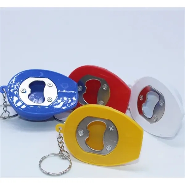 LED Helmet Keychain w/ Opener - LED Helmet Keychain w/ Opener - Image 1 of 3