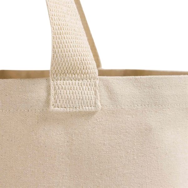 Recycled Canvas Trendy All-Day Tote Bag - Recycled Canvas Trendy All-Day Tote Bag - Image 5 of 24